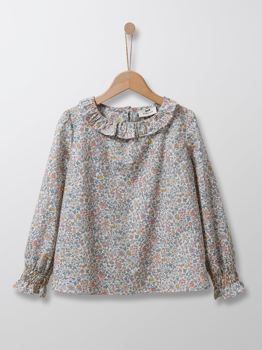 Cyrillus Paris Girl's Liberty Blouse with Peter Pan Collar 100