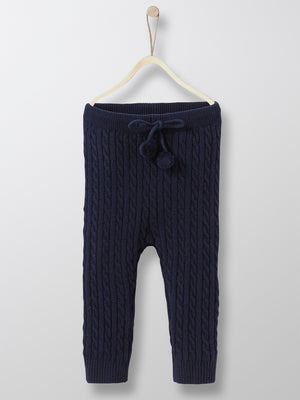 Cyrillus Paris | Baby's Knit Leggings | Navy | Size 1Y, 2Y, 3Y