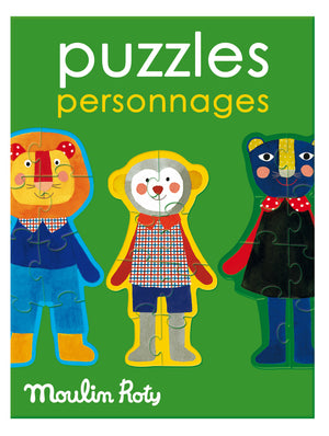 Moulin Roty | Set of 4 Puzzles | Theme: Emotions | Age: 3+