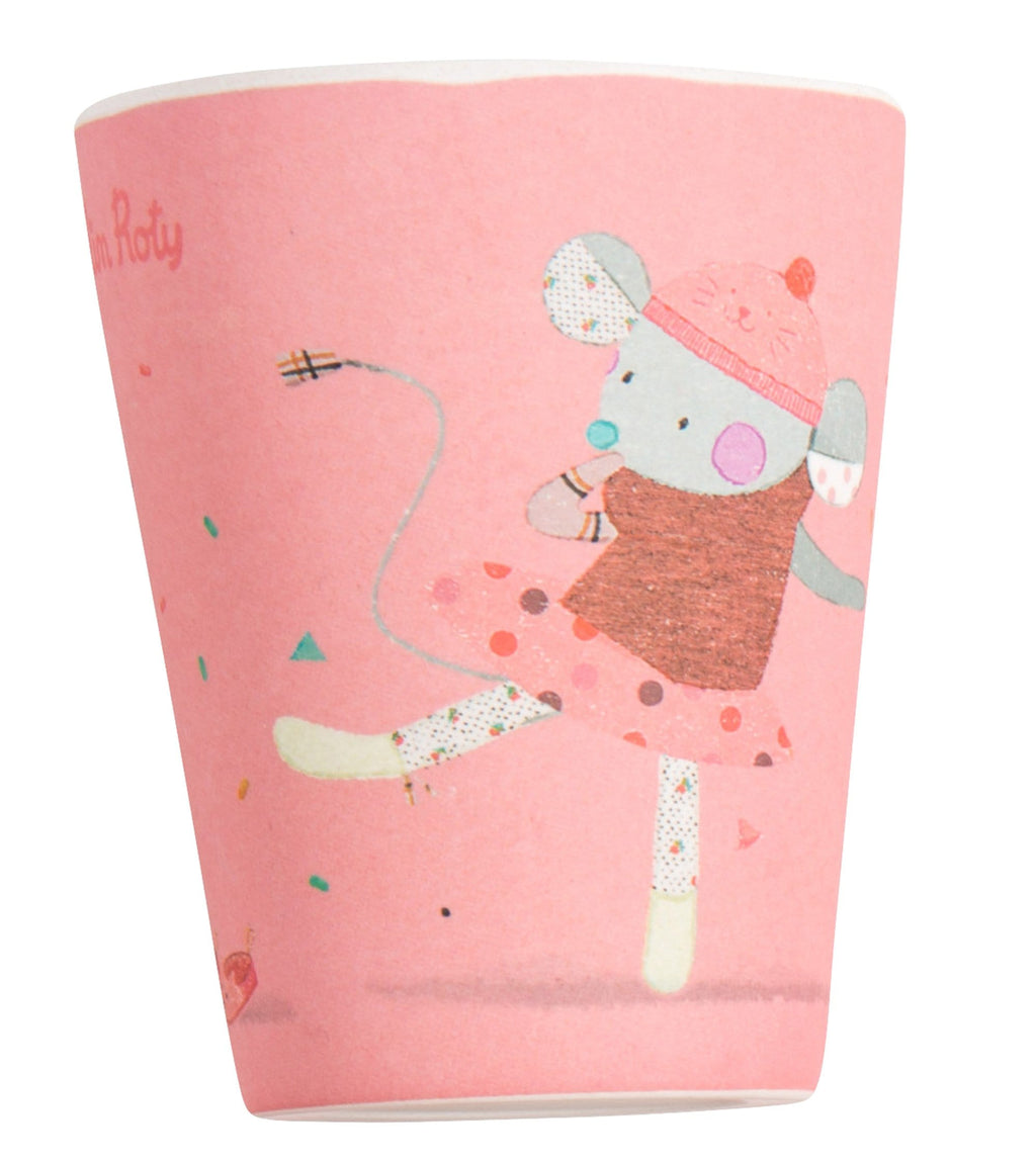 Moulin Roty | Bamboo Tumbler | Pink | Age: 0+