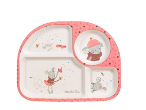 Moulin Roty | Bamboo Tray | Pink | Age: 0+