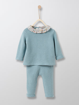 Cyrillus Paris | Liberty Sweater & Leggings Outfit | 100% Cotton | 1M, 3M