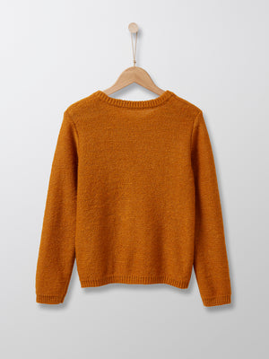 Cyrillus Paris | Girl's Knit Sweater | Mustard | 3Y, 4Y, 6Y
