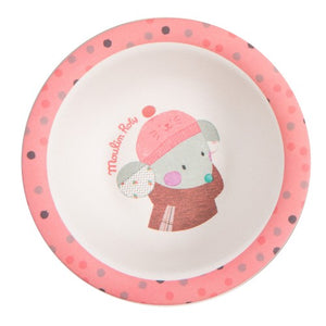 Moulin Roty | Bamboo Bowl | Pink | Age: 0+