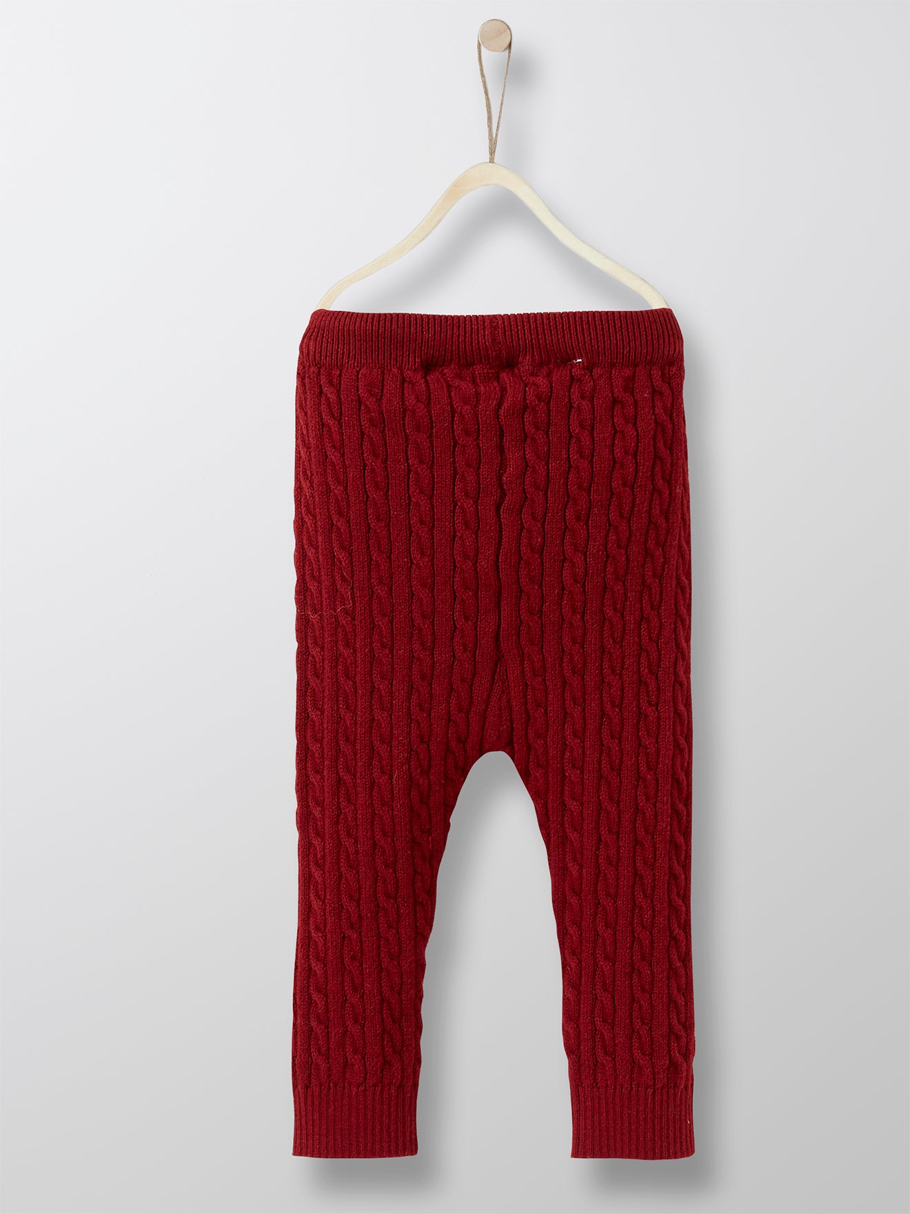 Cyrillus Paris | Baby's Knit Leggings | Dark Red | Size 1Y, 2Y, 3Y