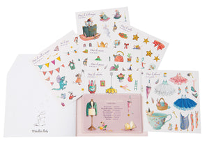Stickers from Moulin Roty's beautifully illustrated stickers and colouring book depicts 8 charming rooms, 20 pages and 160 stickers. 