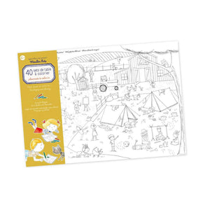Moulin Roty | Set of 40 colouring table mats