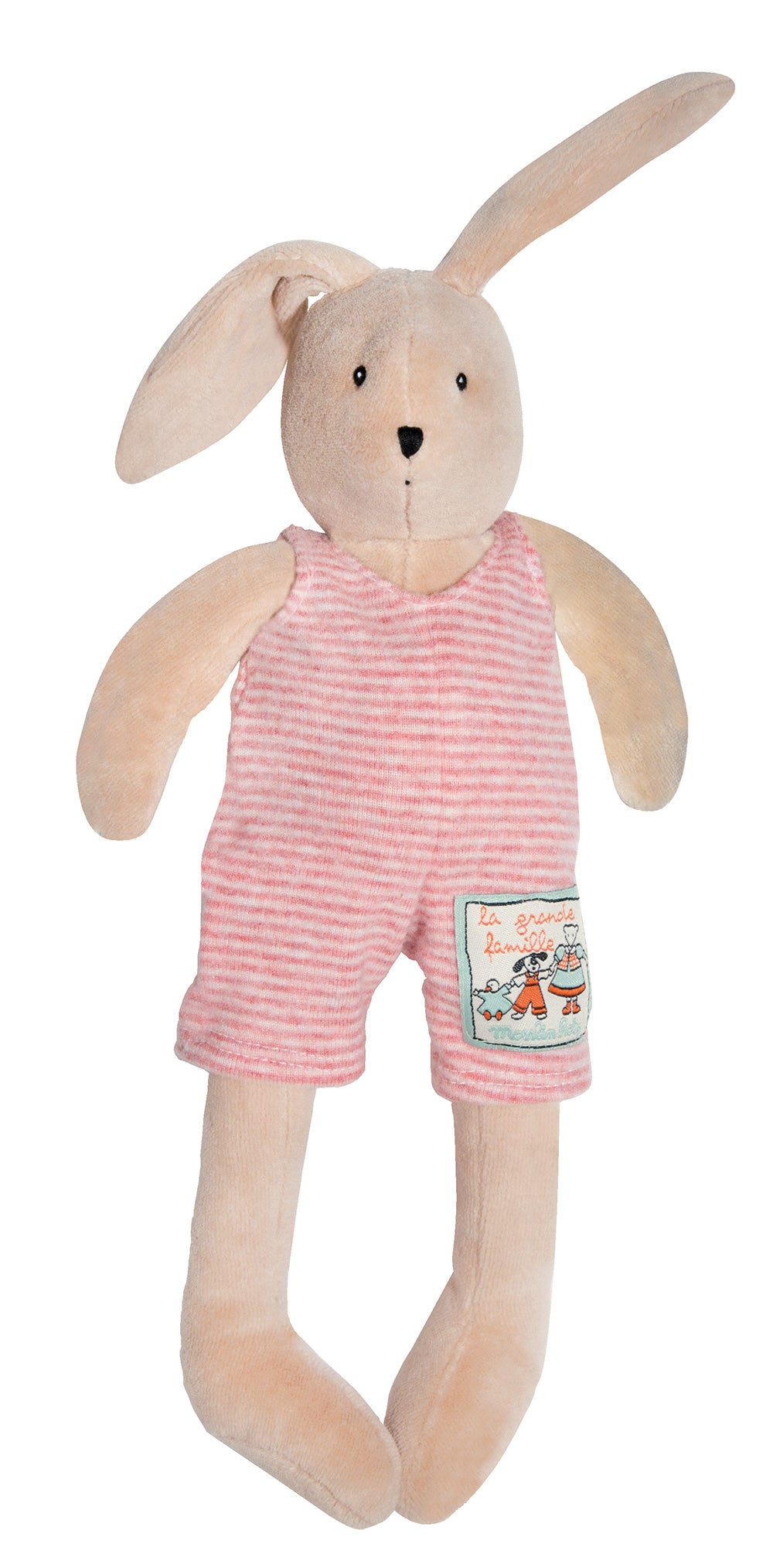 With his soft, floppy ears, and his cute red and white striped pyjamas, Sylvain The French Rabbit is the perfect night-time companion for all little ones, suitable from birth.