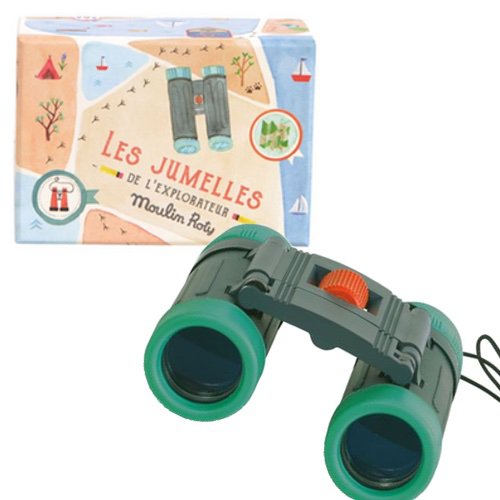 Moulin Roty | Real Binoculars in Illustrated Gift Box | 'Le Jardin' | Age: 6+